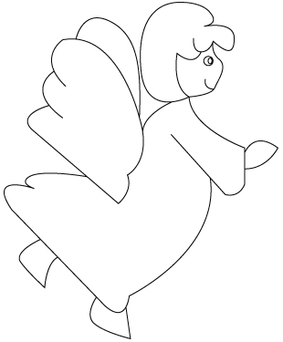 310x375 Angel Drawing Childrens Drawings - Angel Drawing For Kids