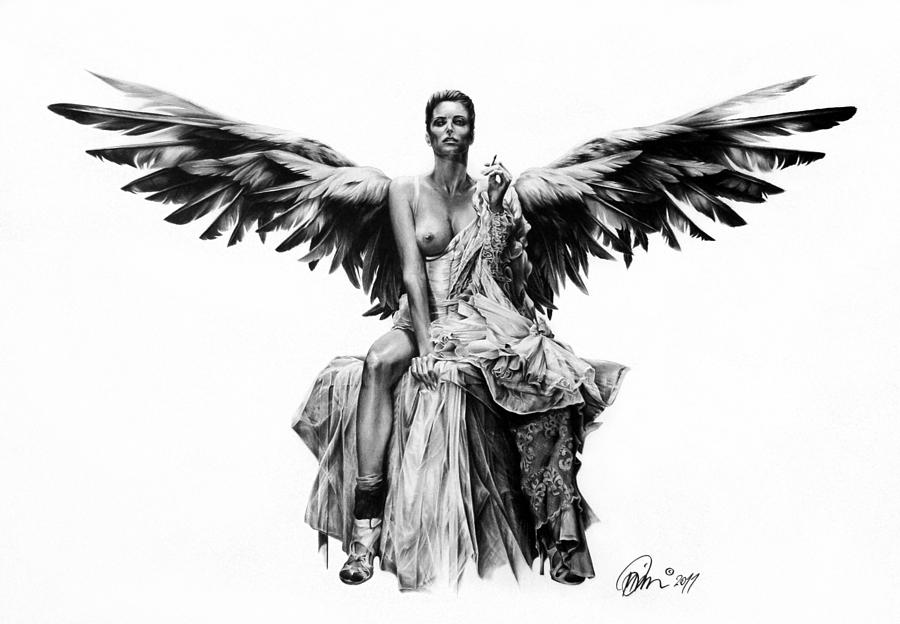 900x624 Bad Angel Drawing - Angel Drawing Images