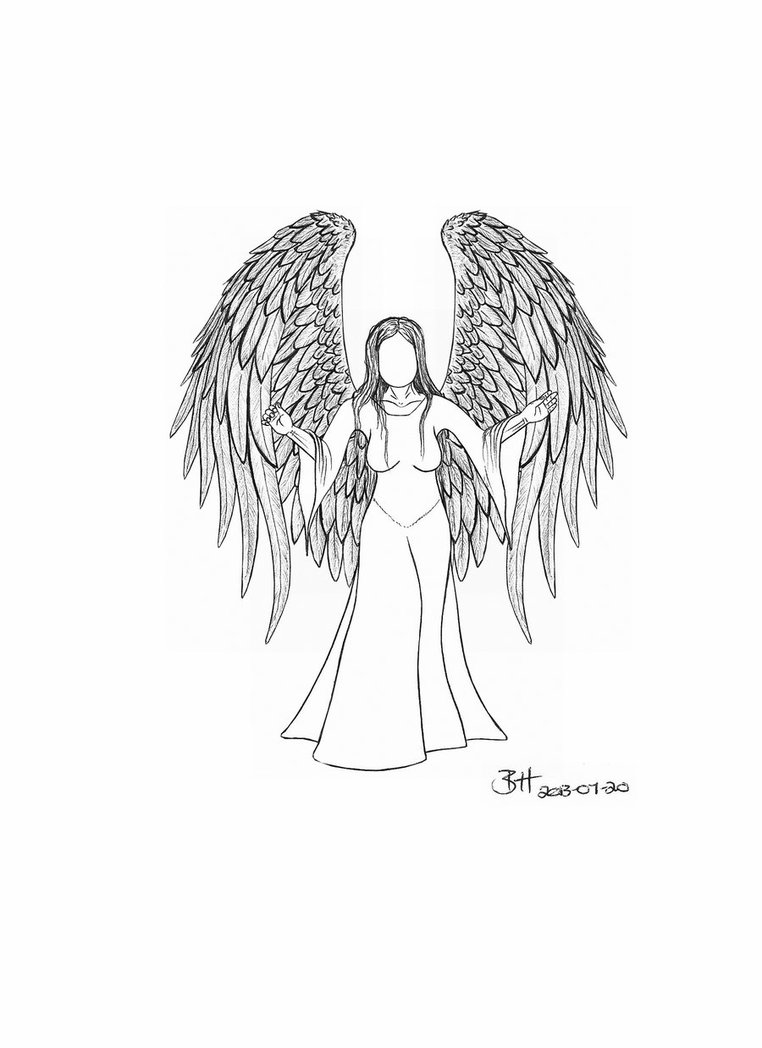 762x1048 Traditional Angel Drawing Drawing Skill - Angel Drawing Images
