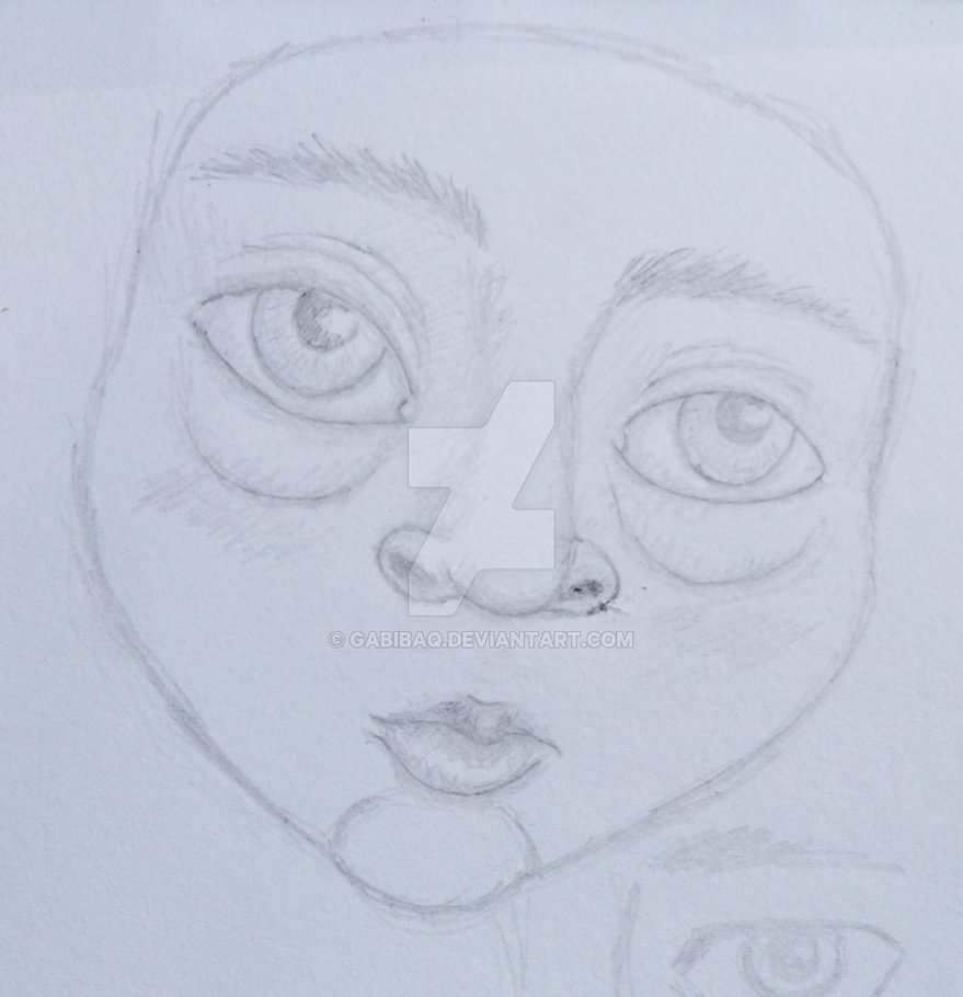 879x910 Angel Face - Angel Face Drawing