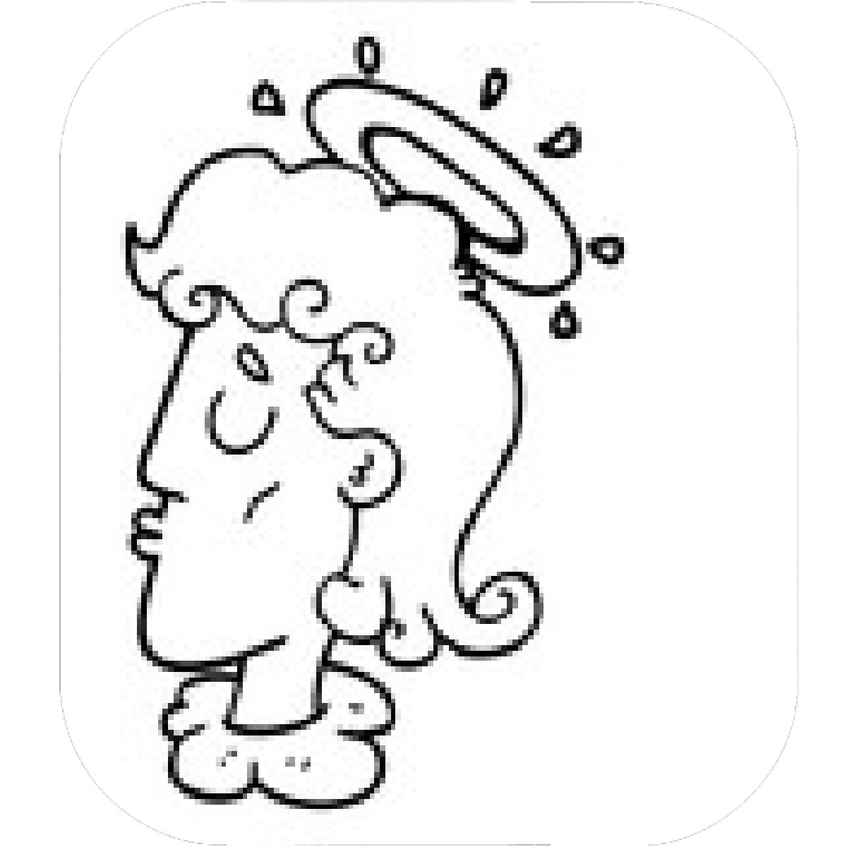 1200x1200 Designs Mein Mousepad Design Mousepad Selbst Designen - Angel Face Drawing