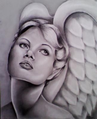 325x400 Angel Face Drawing - Angel Face Drawing