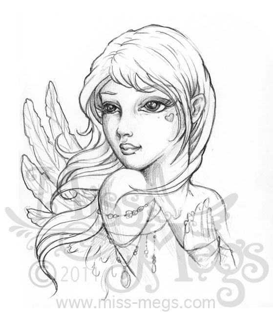 Angel Face Drawing at Explore collection of Angel
