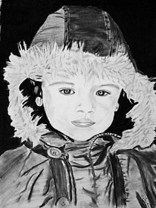 225x300 Angel Face Drawing - Angel Face Drawing