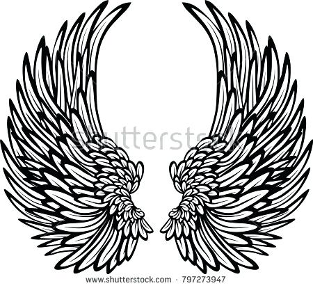 Angel Line Drawing at PaintingValley.com | Explore collection of Angel ...