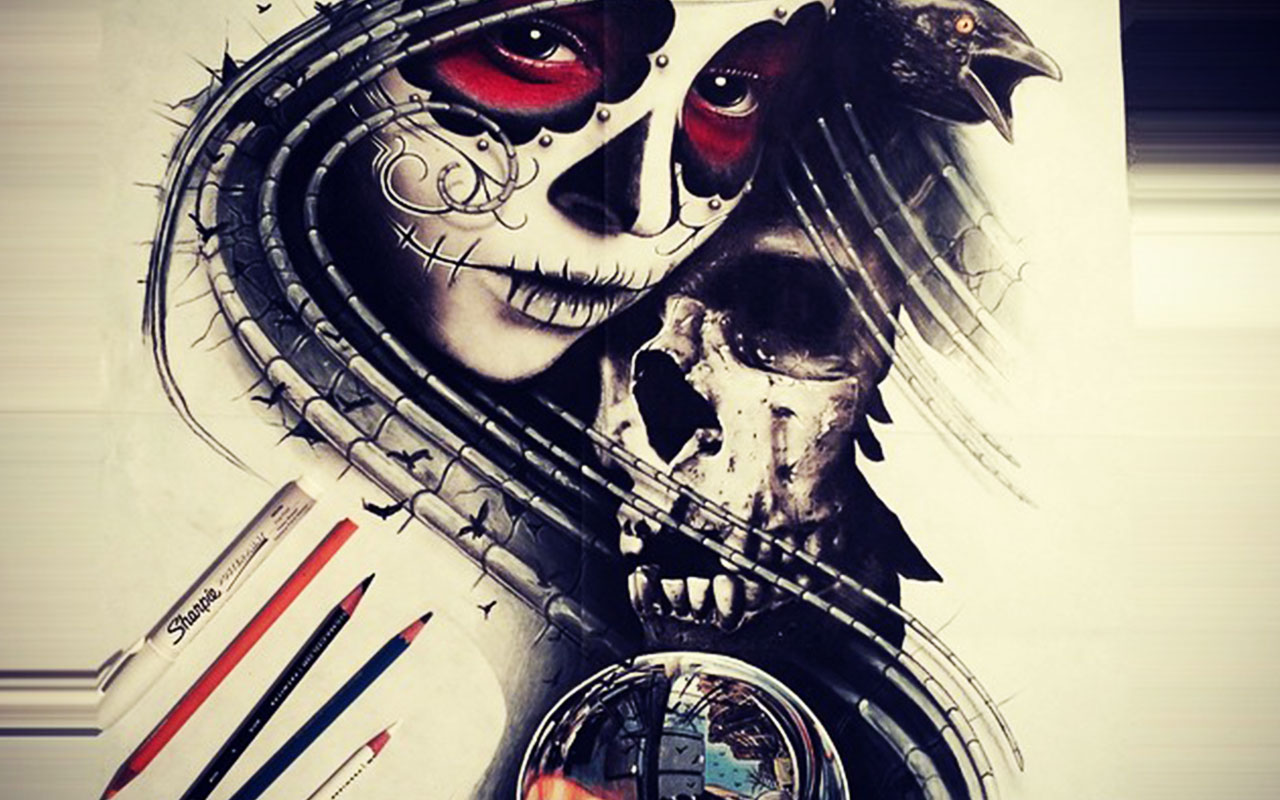 1280x800 Angel Of Death Jet Set Designs - Angel Of Death Drawing