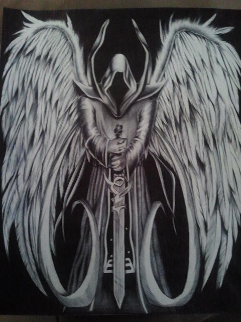 480x640 Angel Of Death Drawing - Angel Of Death Drawing