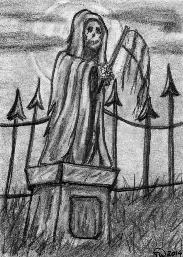 642x900 Angel Of Death Drawing - Angel Of Death Drawing