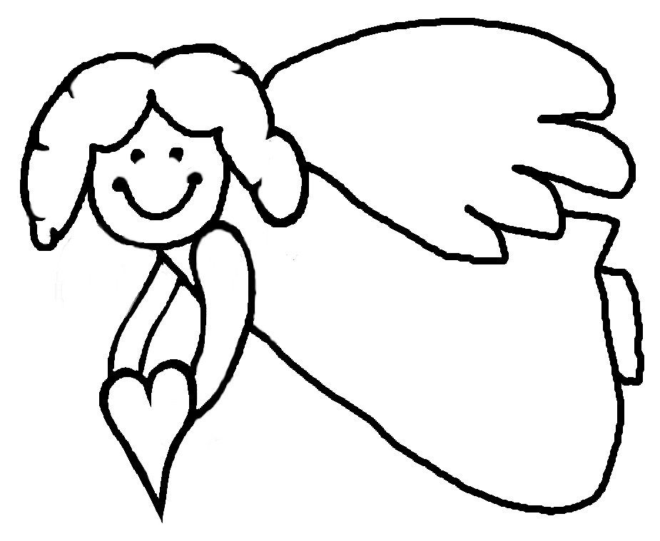925x759 angel coloring pages,beautiful angel printables, angel templates - Angel Outline Drawing
