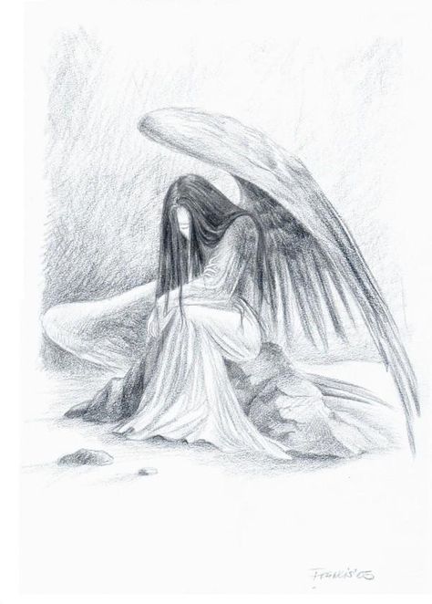 474x662 Best Images Of Pencil Drawings Of Angels - Angel Pencil Drawings