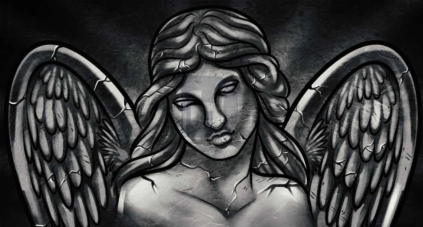 1372x737 How To Draw A Guardian Angel, Angel Statue, Step - Angel Pictures Drawing