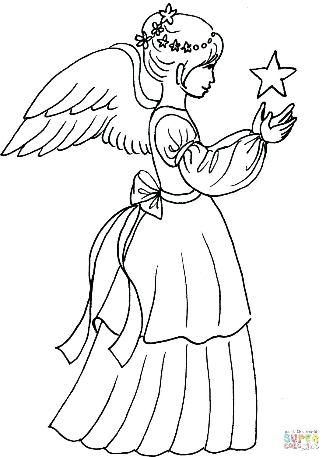 1071x1500 Angel Simple Drawing - Angel Simple Drawing