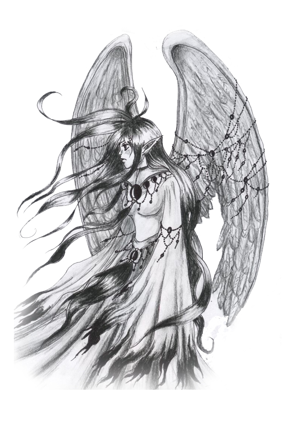 559x851 Angel Tattoos Type Tattoos - Angel Tattoo Drawings