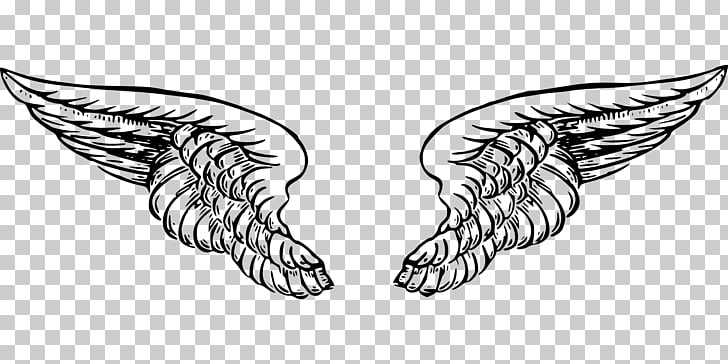 728x364 Drawing Angel Wings Png Clipart Free Cliparts Uihere - Angel Wings Drawing
