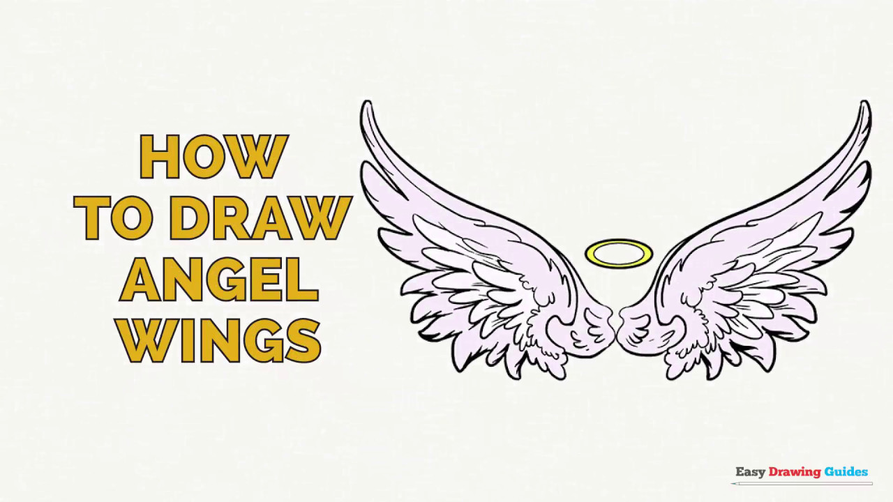 1280x720 How To Draw Angel Wings In A Few Easy Steps Drawing Tutorial - Angel Wings Drawing