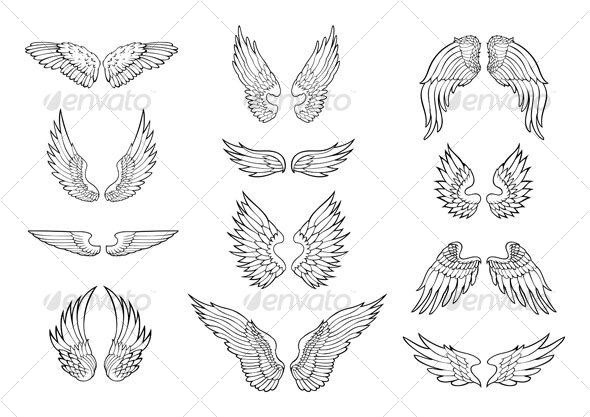 590x417 Pictures Angel Wings Drawing - Angel Wings Drawing