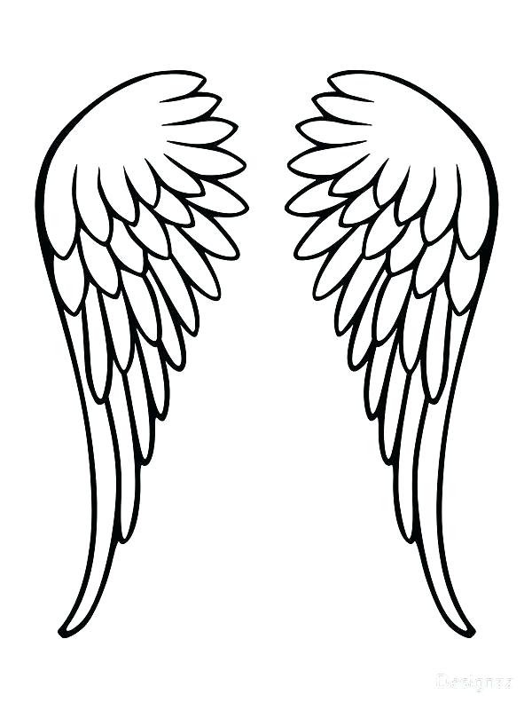 600x800 Wings Drawing Art Ideas Free Premium Templates Design Angel - Angel Wings Drawing