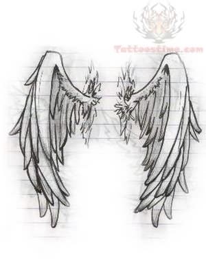 Angel Wings Drawing At Paintingvalley Com Explore Collection Of