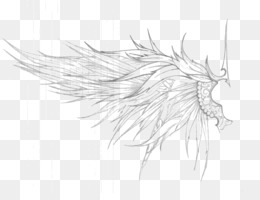 260x200 Angel Wings Png - Angel Wings Drawing Outline