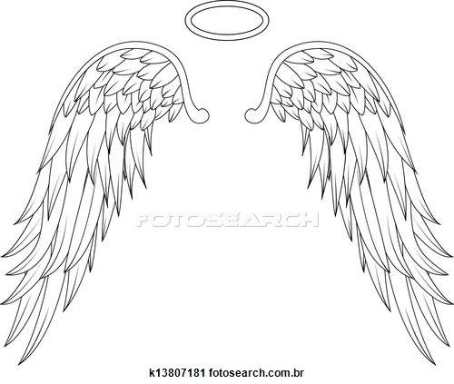 Angel Wings Drawing Outline At Paintingvalley Com Explore