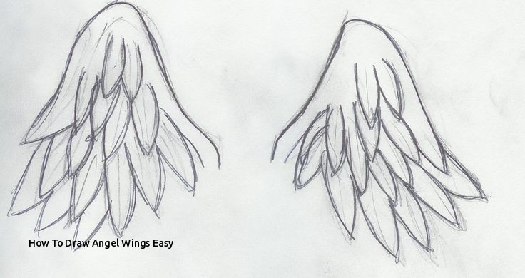 Angel Wings Drawing Outline at PaintingValley.com | Explore collection ...