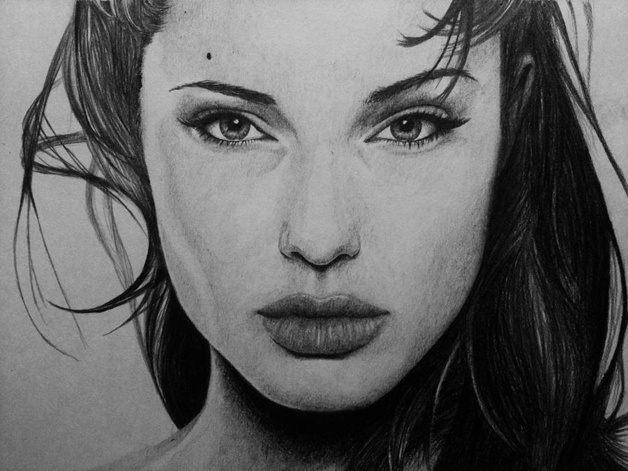 900x675 Angelina Jolie Drawing - Angelina Jolie Drawing