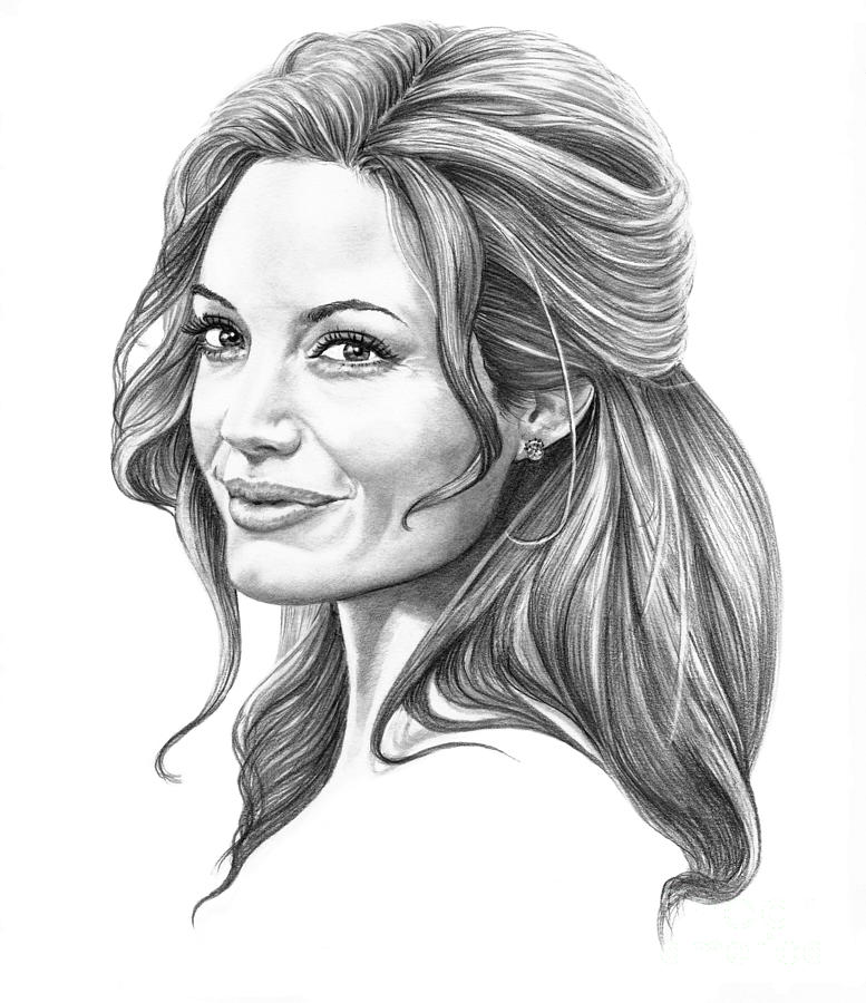 777x900 Angelina Jolie Drawing - Angelina Jolie Drawing