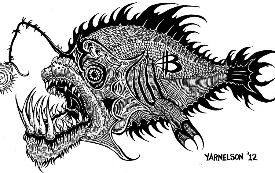 Angler Fish Drawing at PaintingValley.com | Explore collection of