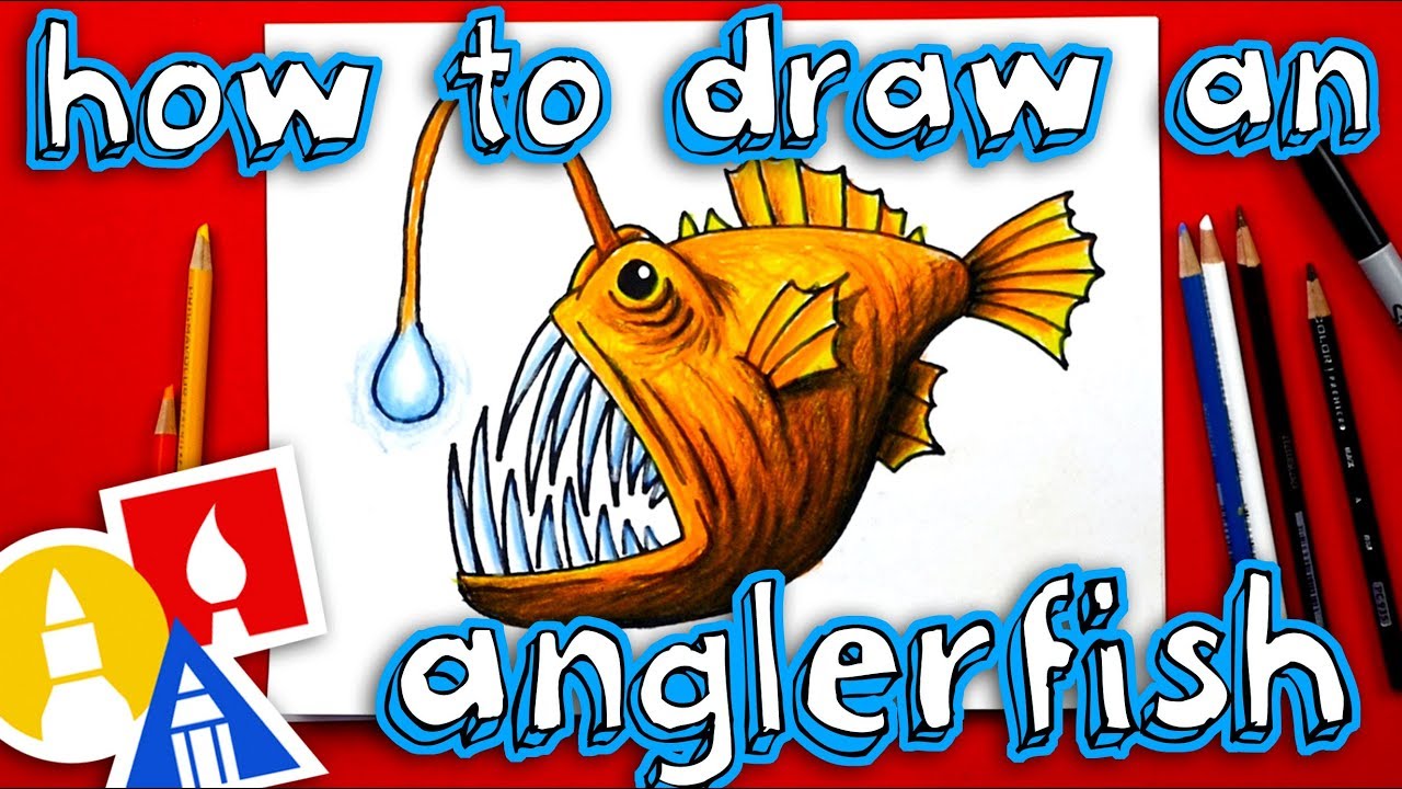 1280x720 how to draw an anglerfish - Angler Fish Drawing