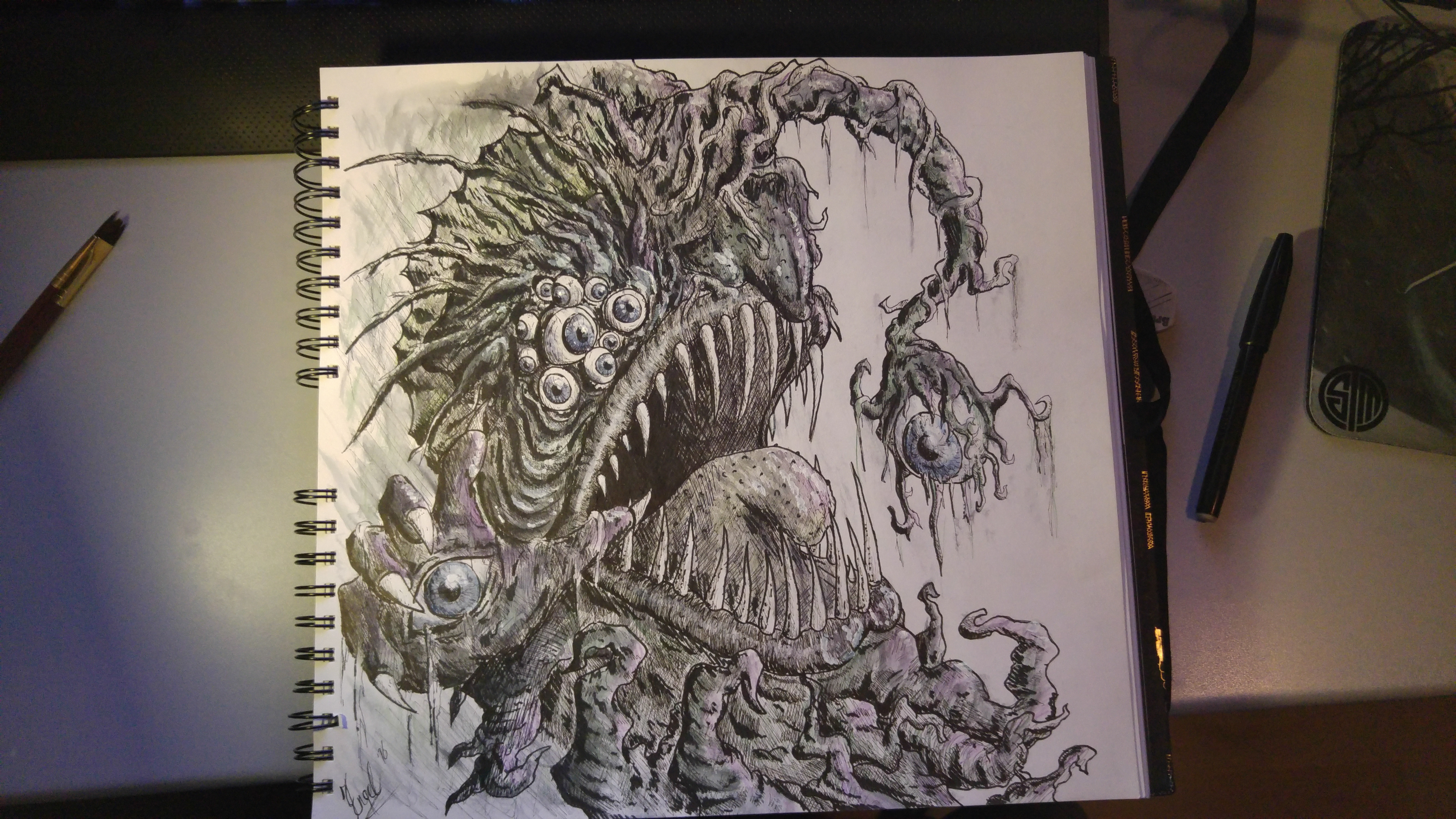 5312x2988 messed up anglerfish drawing i made - Angler Fish Drawing