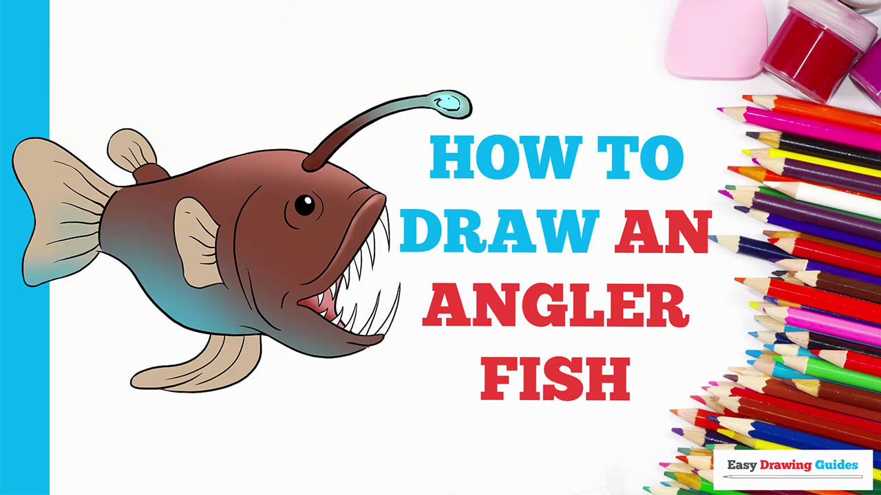 1280x720 how to draw an angler fish - Anglerfish Drawing