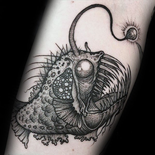 599x599 angler fish tattoo designs for men - Anglerfish Drawing