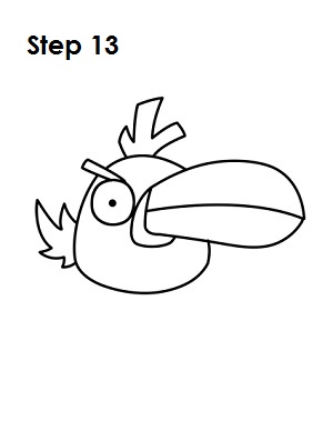 300x388 How To Draw Angry Birds - Angry Bird Drawing Step By Step