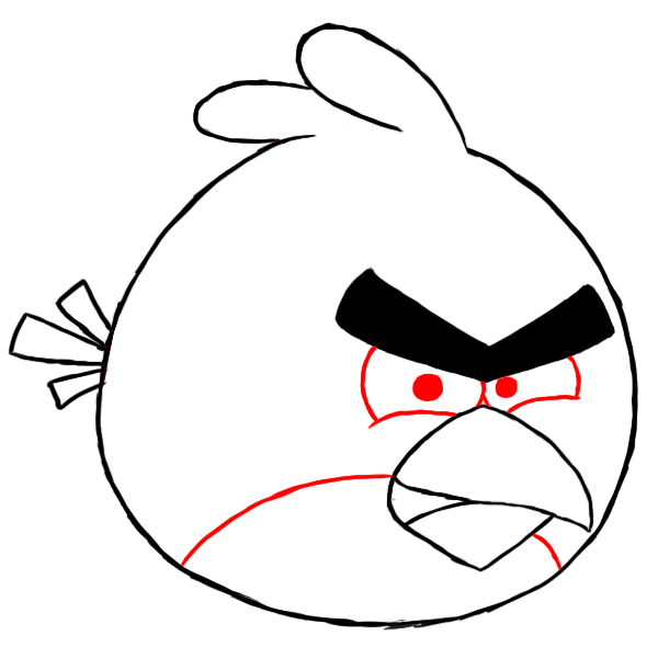600x600 How To Draw Angry Birds - Angry Birds Drawing