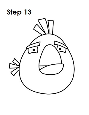 How To Draw Angry Birds Bomb