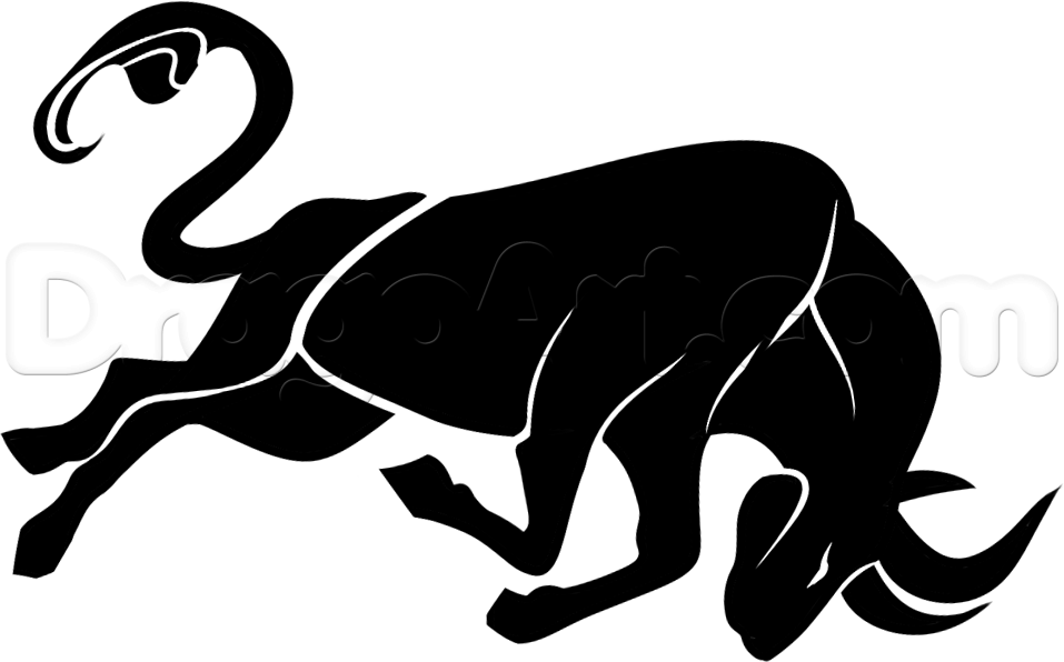 957x596 how to draw a raging bull, step - Angry Bull Drawing