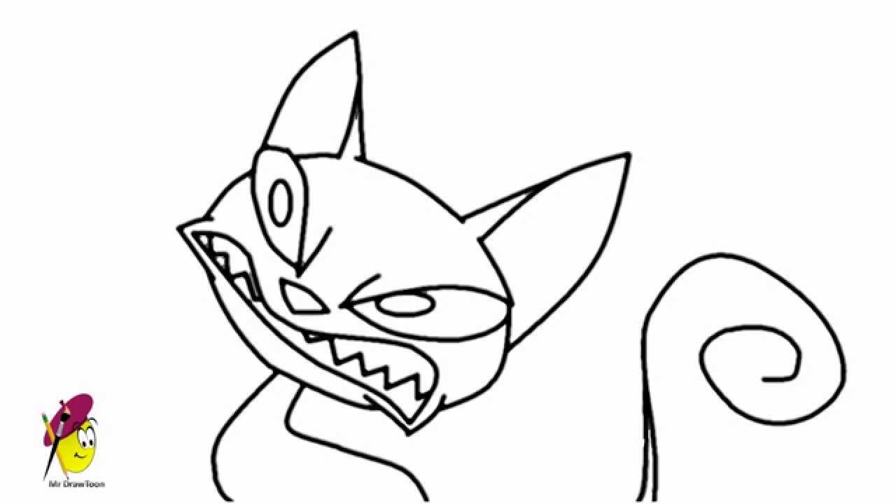 1280x720 How To Draw Angry Cat - Angry Cat Drawing
