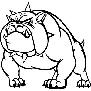 300x300 Passion Stickers - Angry Dog Drawing