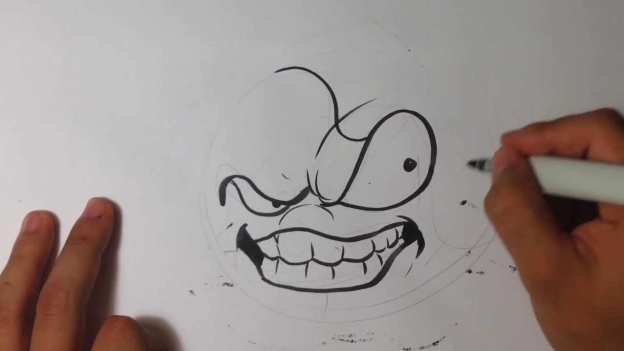 1280x720 Drawing An Angry Baseball - Angry Drawings