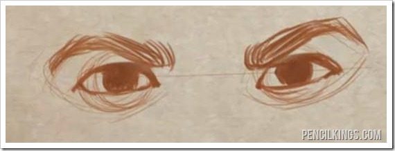 570x219 Drawing Eye Expressions In Easy Steps - Angry Eyes Drawing