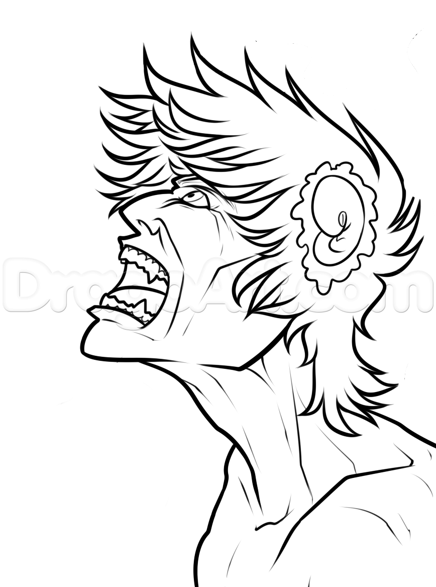 868x1168 how to draw an angry face, step - Angry Face Drawing