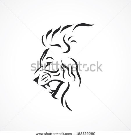 450x470 Angry Lion - Angry Lion Drawing