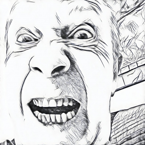615x615 Angry Man Free Stock Photo - Angry Man Drawing