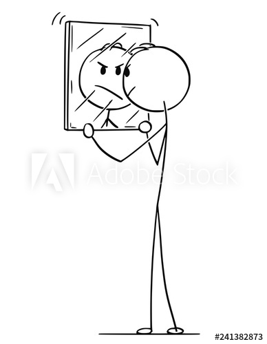 388x500 Cartoon Stick Drawing Conceptual Illustration Of Angry Man Looking - Angry Man Drawing