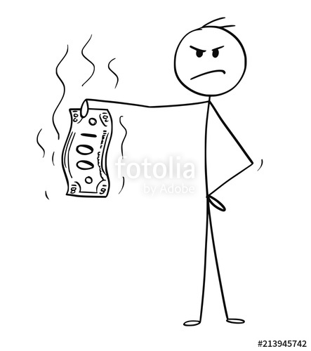 443x500 Cartoon Stick Drawing Conceptual Illustration Of Disgusted - Angry Man Drawing