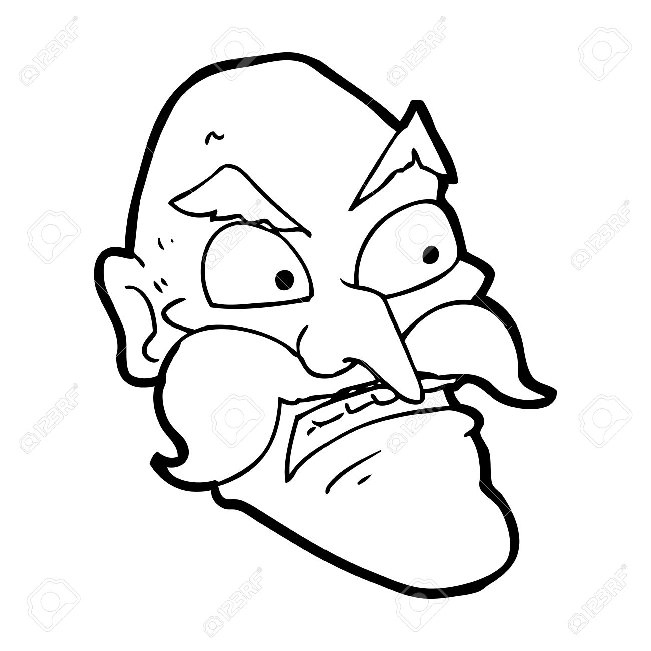 1300x1300 Angry Man Cartoon Image Group - Angry Man Drawing