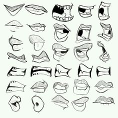 236x236 pictures of cartoon mouths group with items - Angry Mouth Drawing