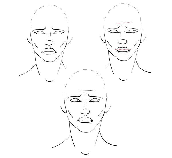 600x551 quick tip how to draw facial expressions to show emotion - Angry Mouth Drawing