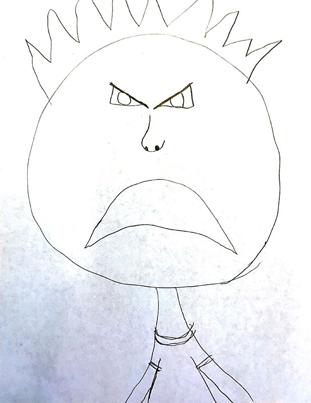 618x800 Angry Person - Angry Person Drawing
