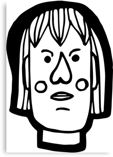 397x550 Angry Person Canvas Prints - Angry Person Drawing